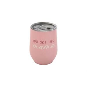 NEW PEARHEAD women's you got this mama wine tumbler in pink